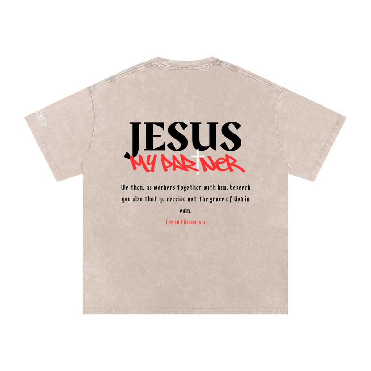 Jesus Partner Oversized Tee